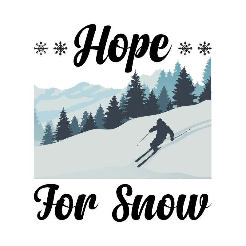 Espoir de s’amuser à skier dans la neige