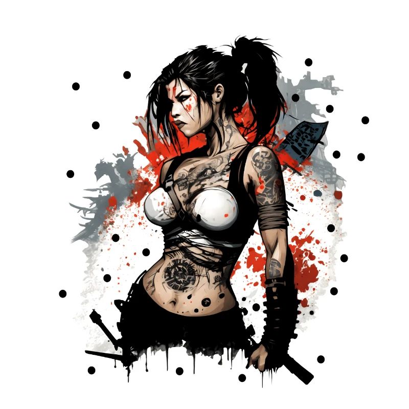 Badass Ninja Mädchen
