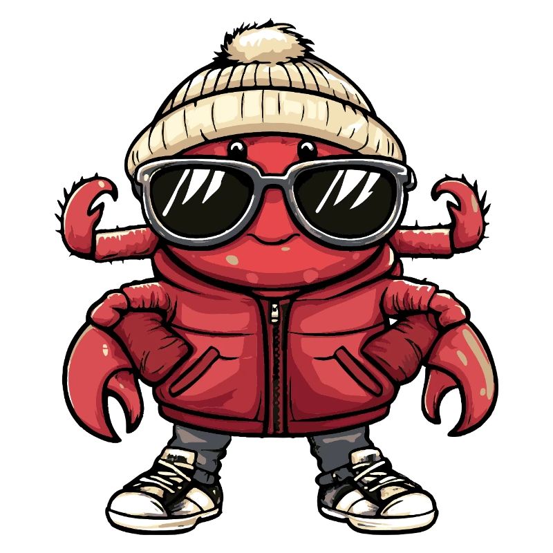 Krebs Krabbe Cool Comic