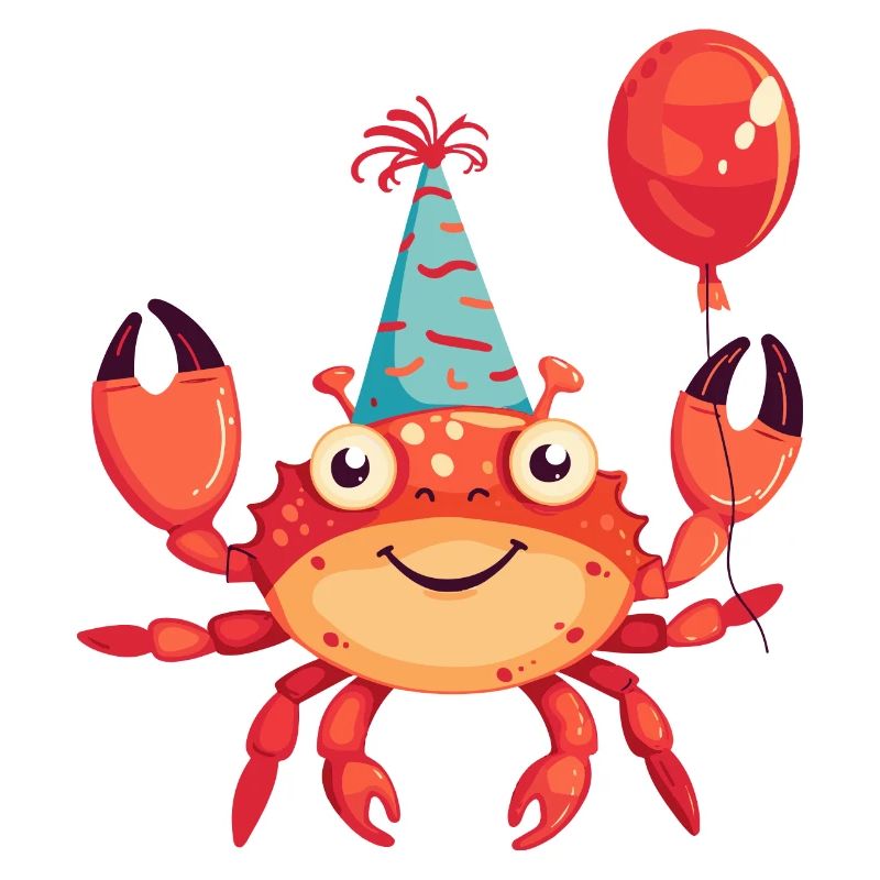Krebs Krabbe Geburtstag Comic