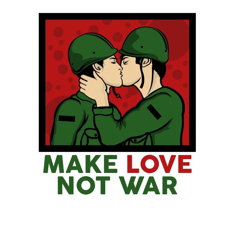 Love Peace Peace Peace War Statement Gift
