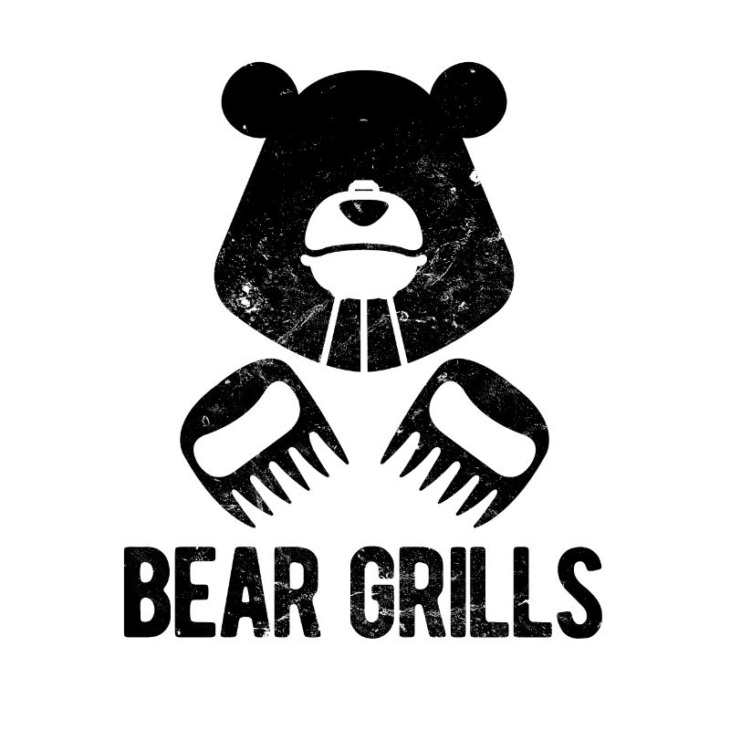 Clever Culinary Bear Grilling Design BBQ