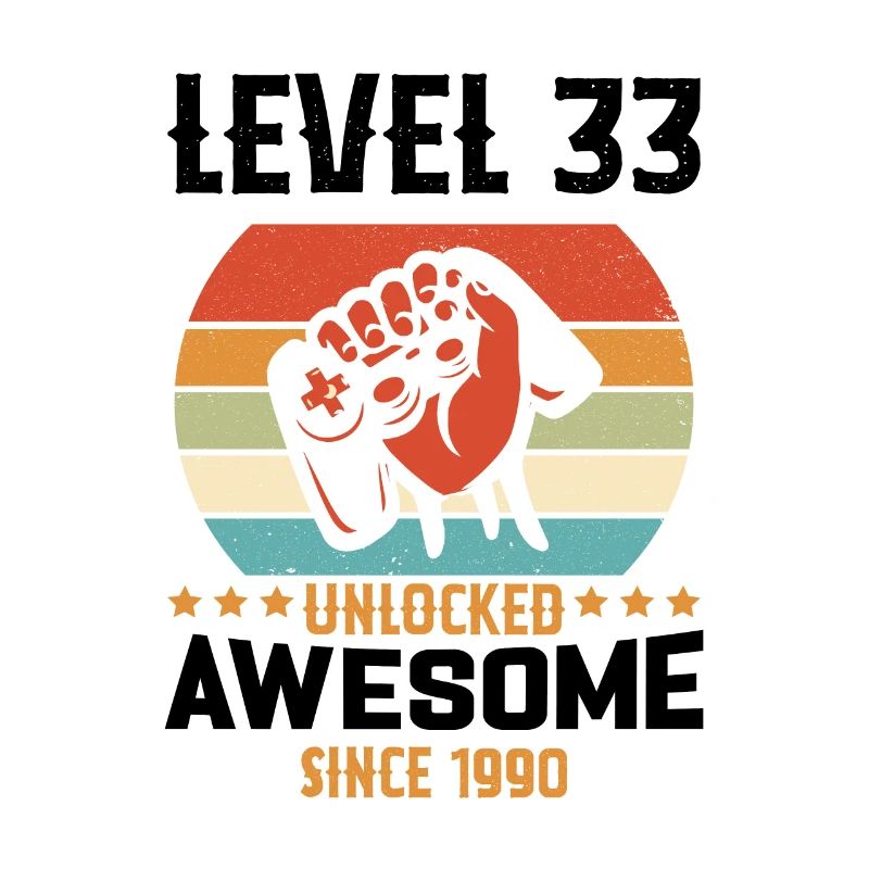 Level 33 Complete 1990 Birthday Gift