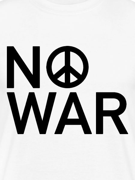 NO WAR Friedenszeichen Statement