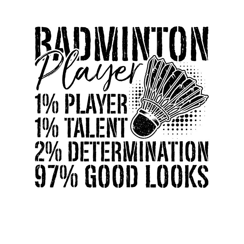 Badminton Player 1% Player Shuttlecock Badminton