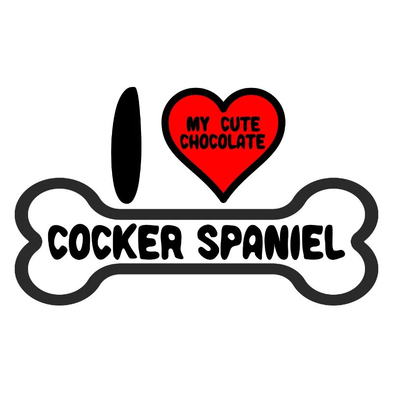 Chocolate Cocker Spaniel Maman J’aime mon