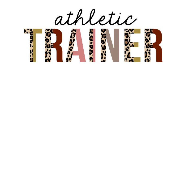 Athletic Trainer Leopard Print Funny