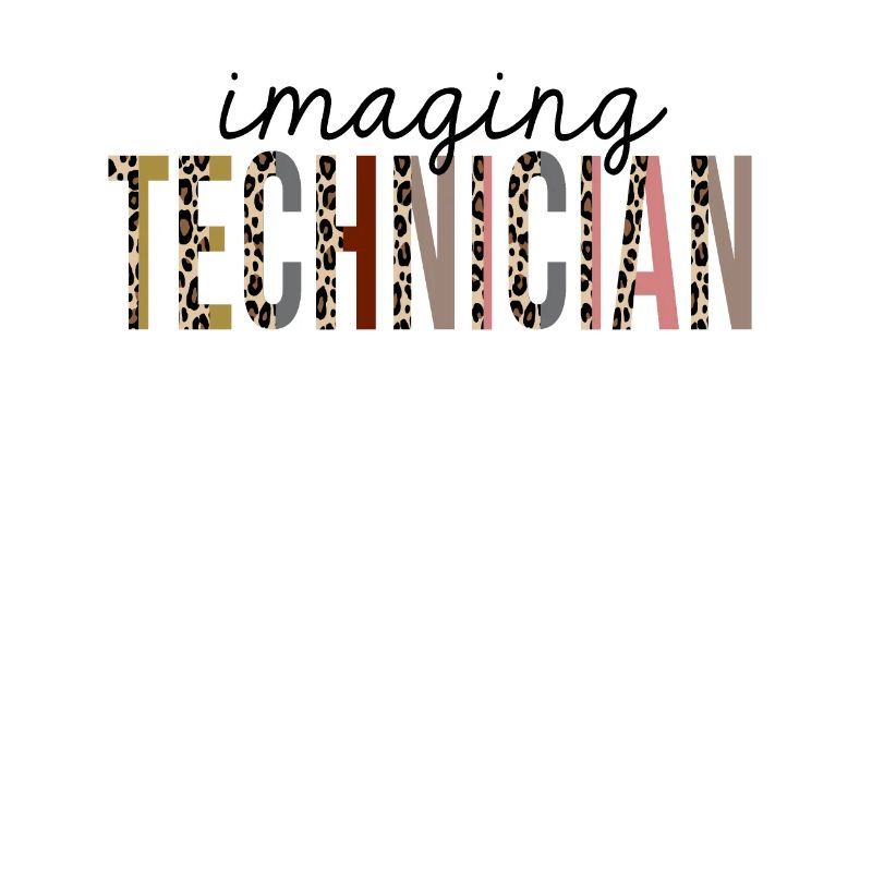Imaging Technician Leopard Print Funny