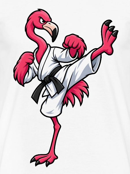 Flamingo beim Karate