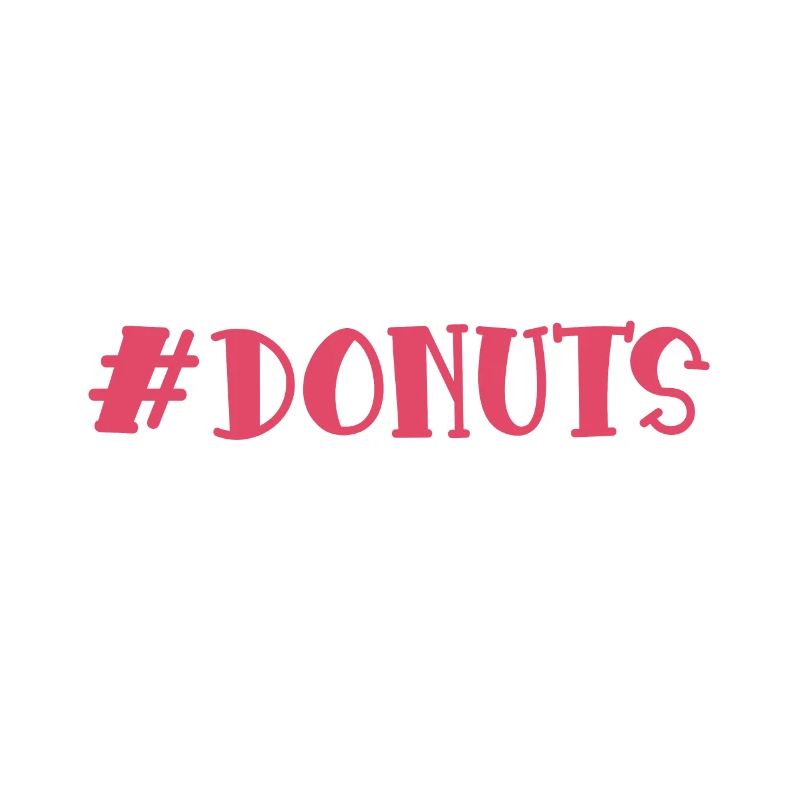 Donuts Hashtag Geschenkidee