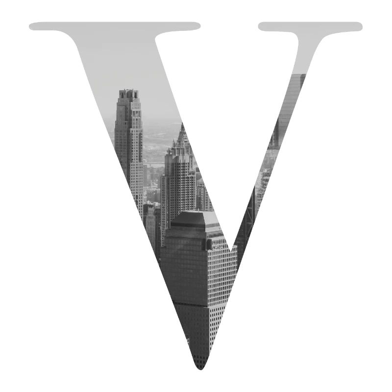Lettre V de New York