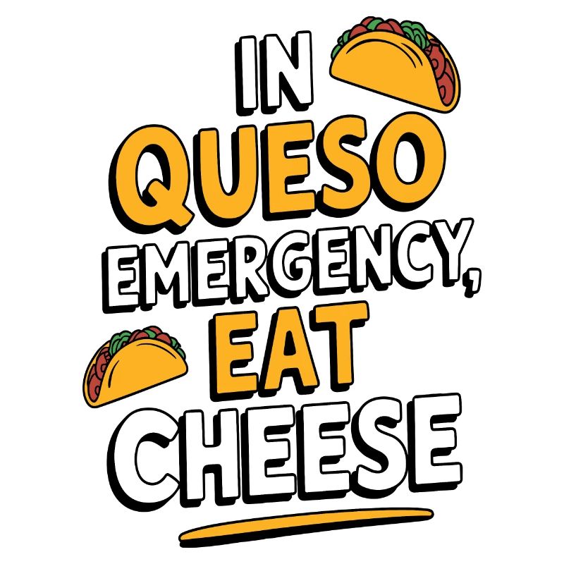 In Queso Notfall Eat Käse Lustiger Essensliebhaber