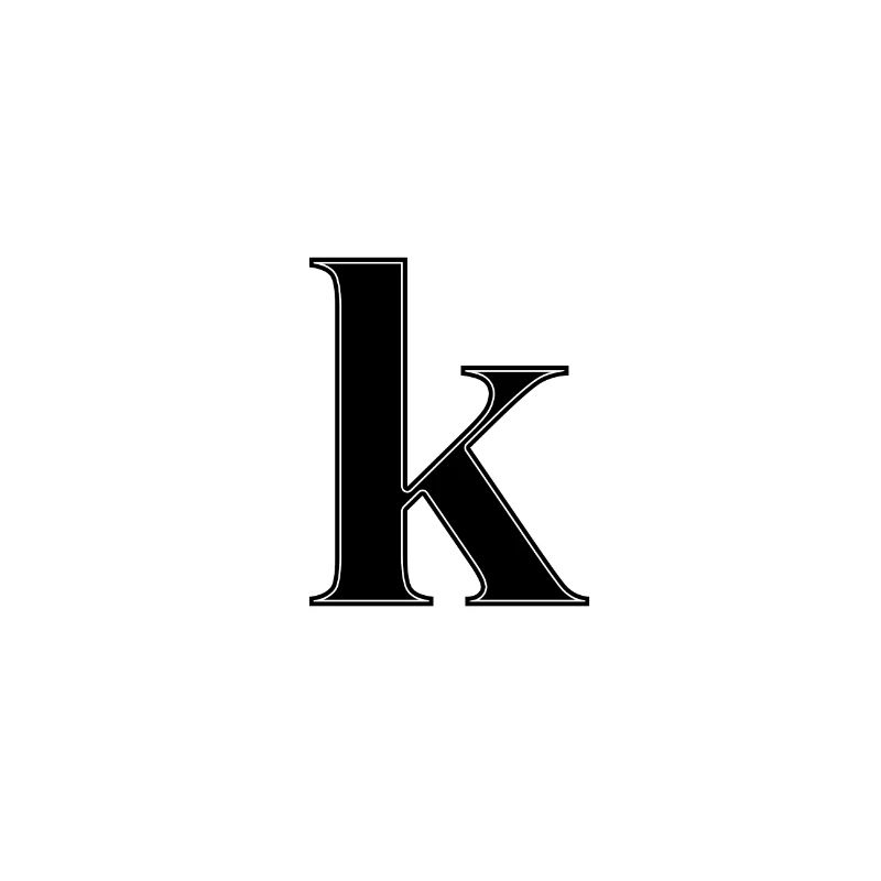 Letter K Letter abc Alphabet Name Gift Idea