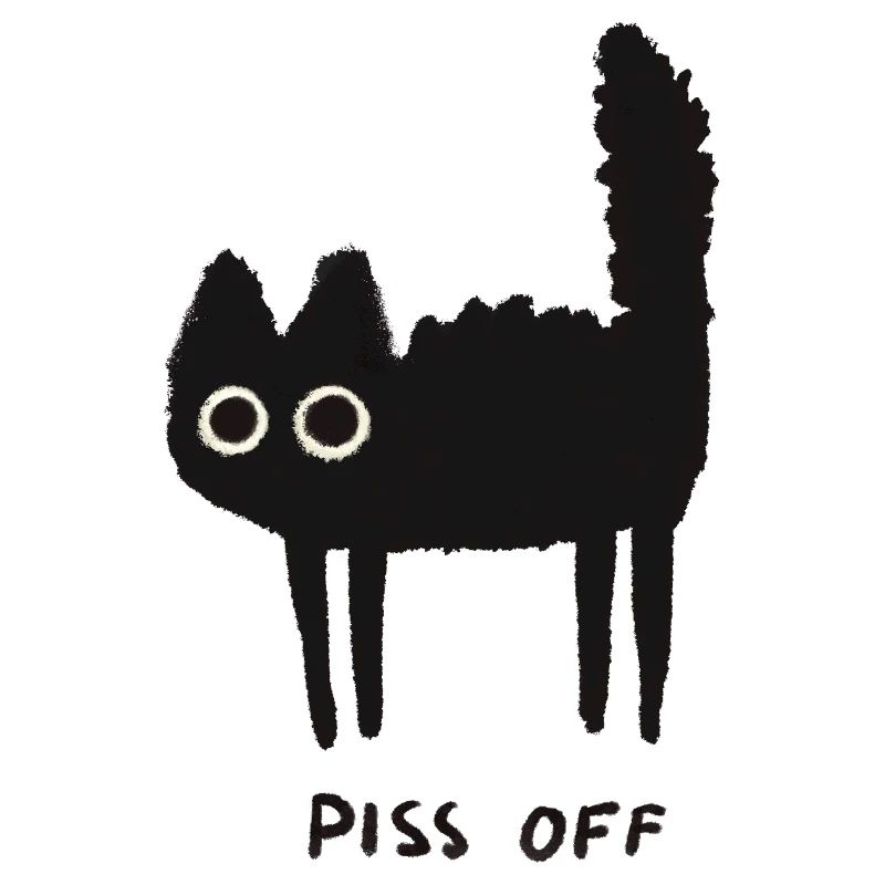 Grumpy Kitty Vibes - Laissez-moi tranquille