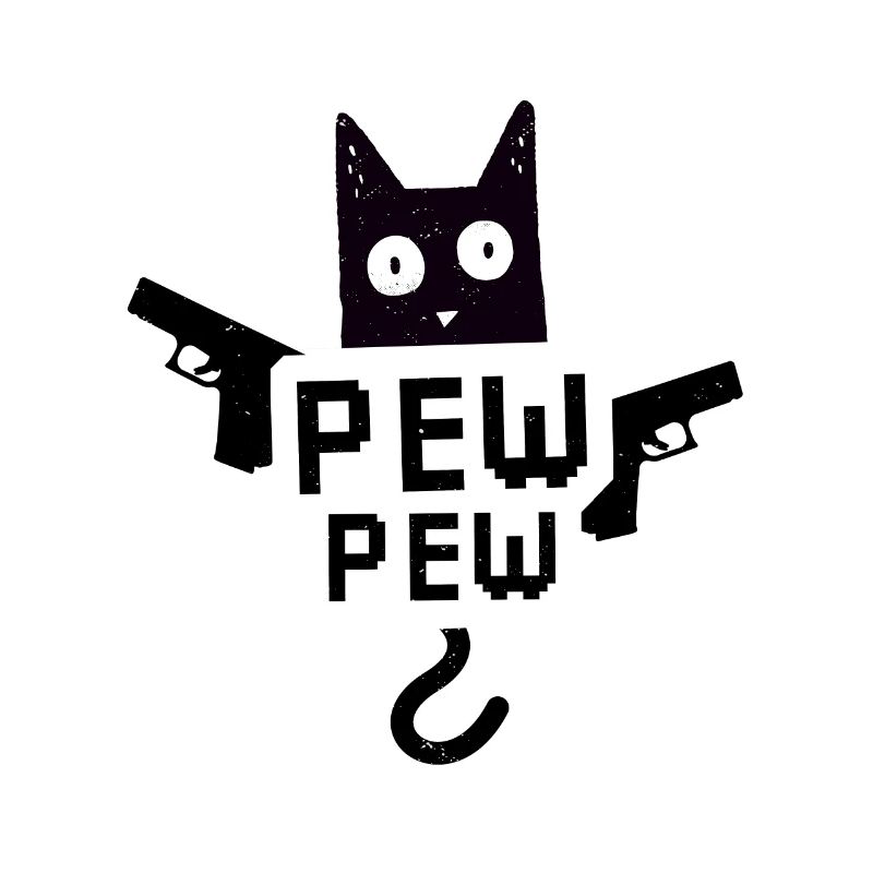 Pew Pew Cat Meme cat