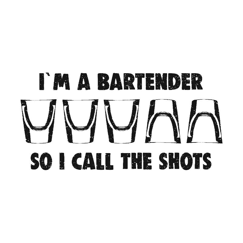 Bartender Barkeeper lockerer Spruch