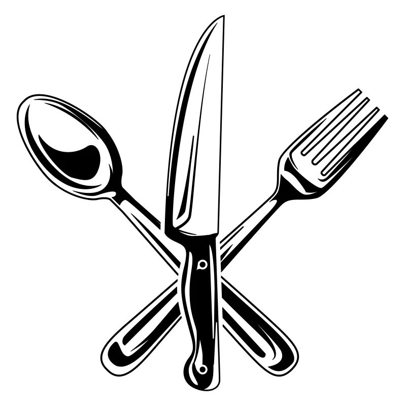 cutlery symbol knife fork spoon