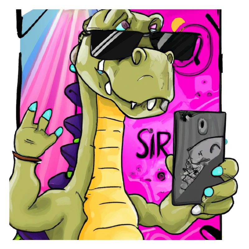Dinosaur makes Selfie 2 variant gift