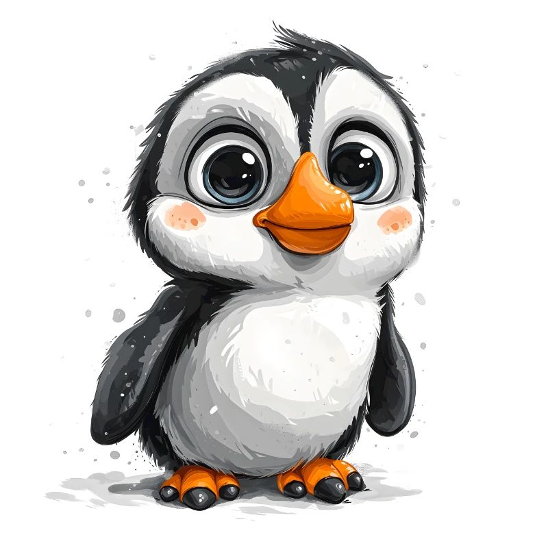 Pingouins mignons Animal mignon bébé pingouin du pôle Sud