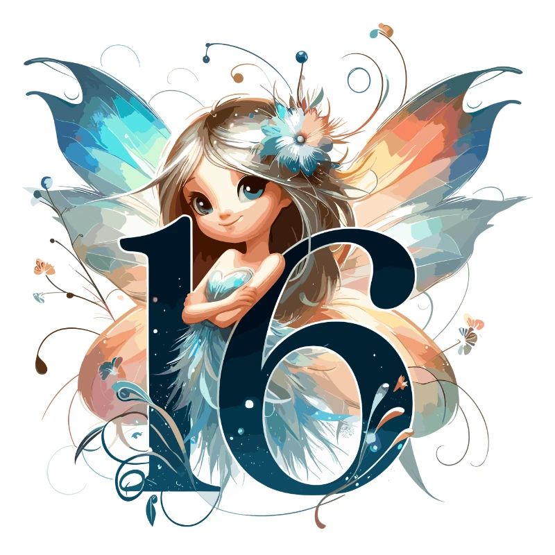 16 ans fée elfe mignon cadeau d’anniversaire