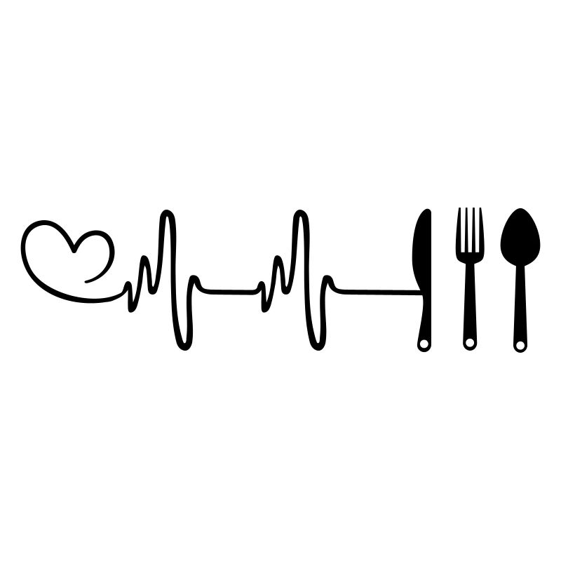 Fork Cutlery Heartbeat