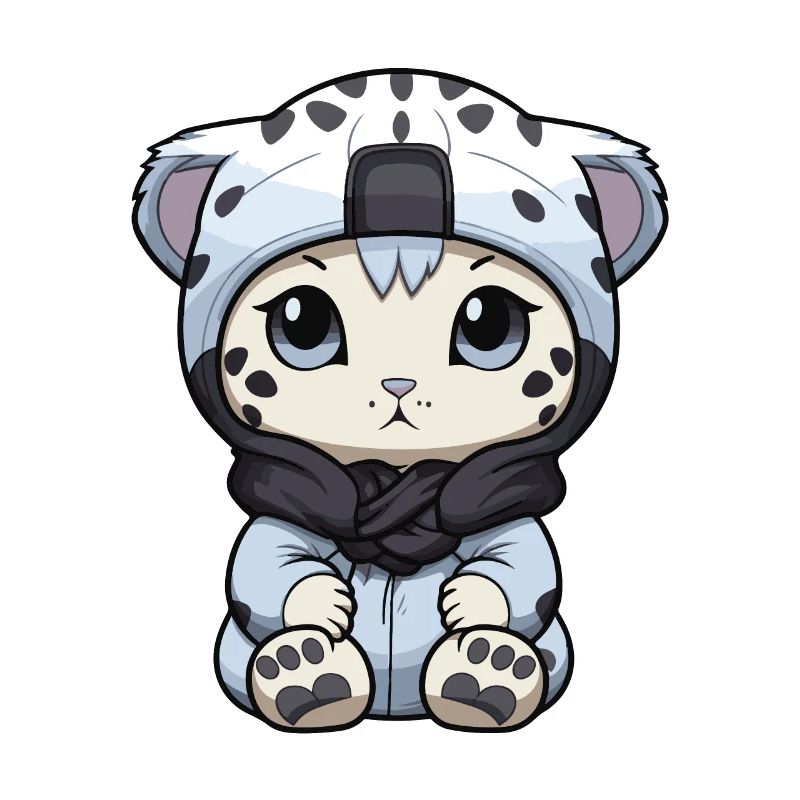 Snow leopard winter leopard comic