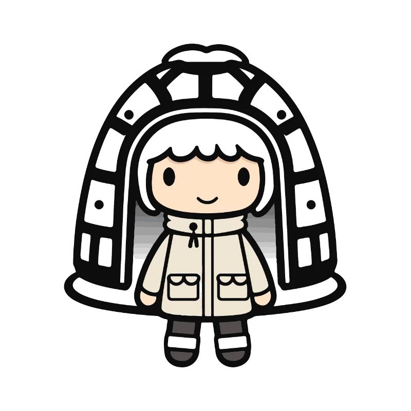 Winter Eskimo Iglu Niedlich