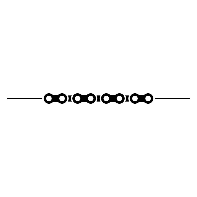 Bicycle chain line