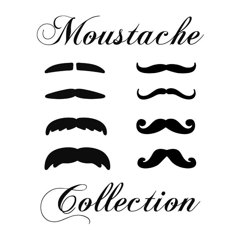 Collection de moustaches, Idée cadeau d'élégance.