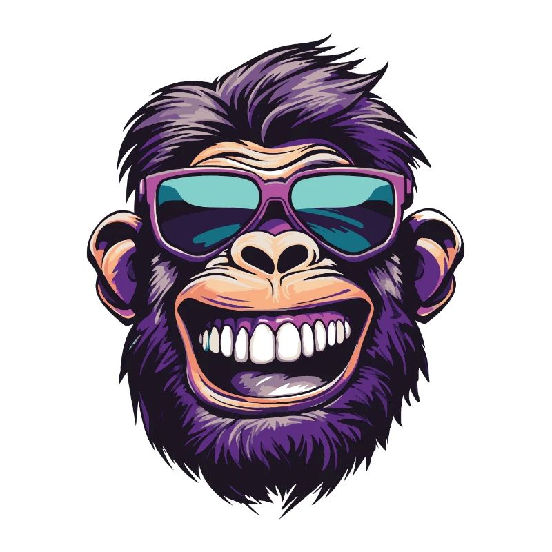 Affe Kopf Lustig Monkey Party