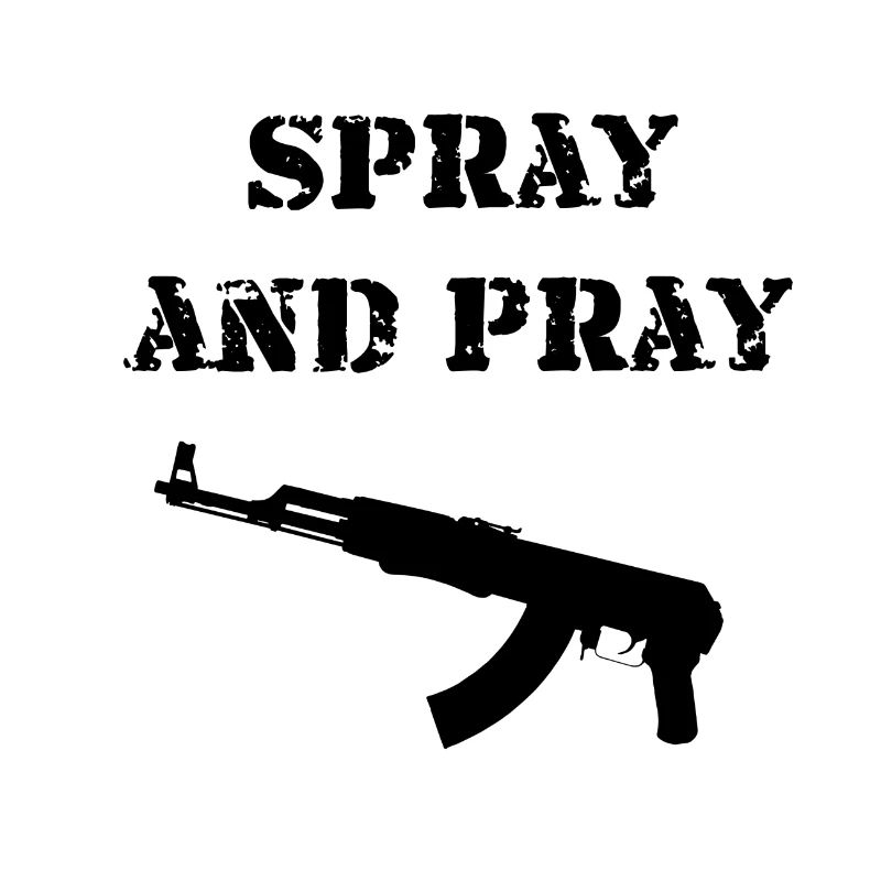 Spray and Pray AK-47 Geschenk Idee