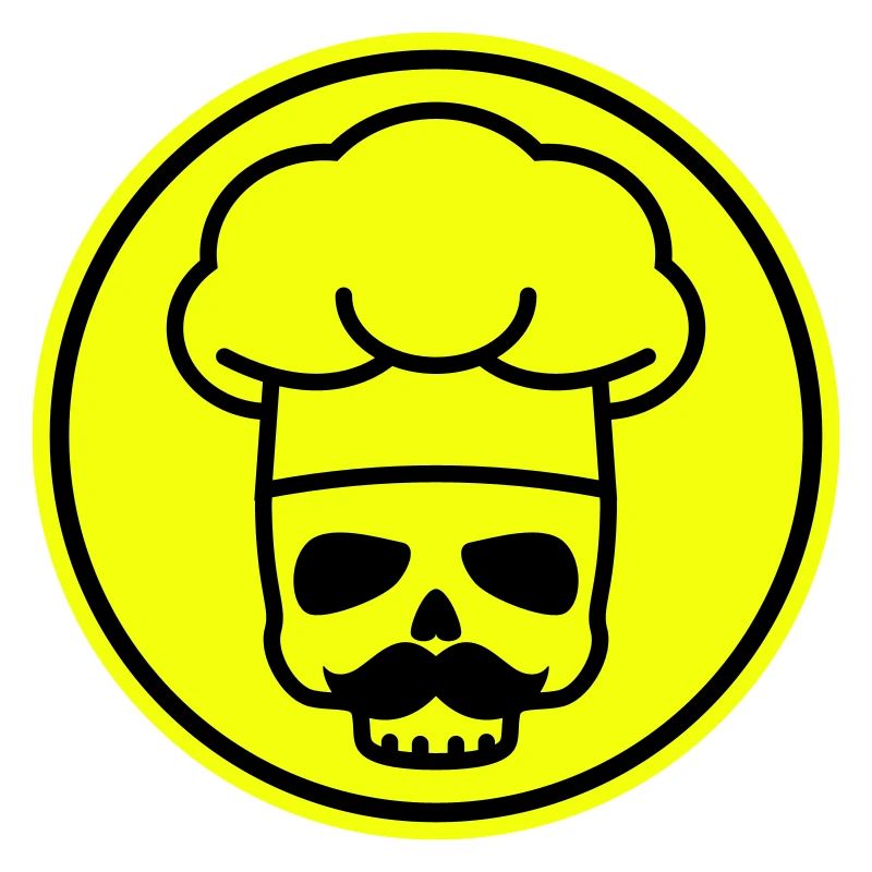 Icône du crâne de cuisinier