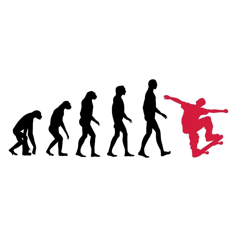 Skater evolution - skateboard - skating - gift