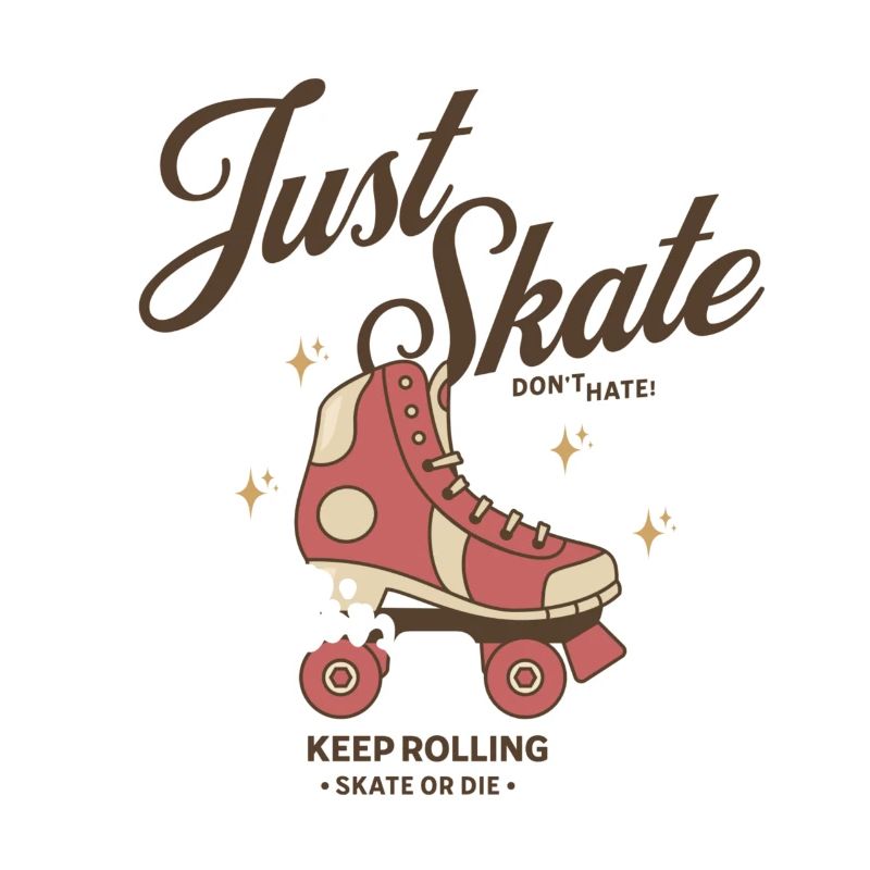 Just Skate Don't Hate - Keep Rolling Skate or Die
