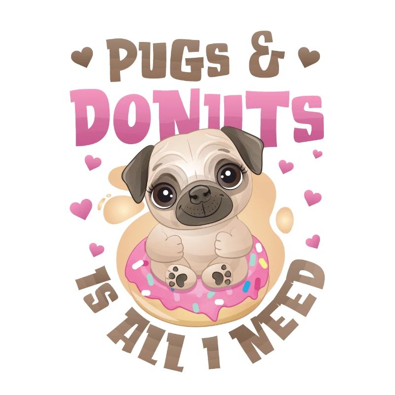 Mops Donut Lover Mädchen