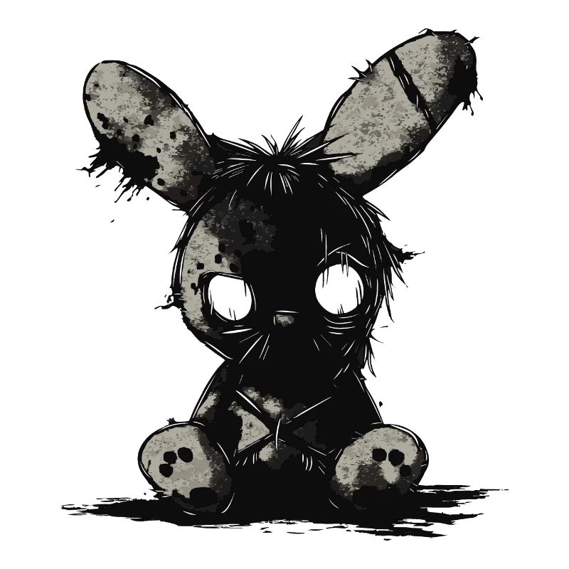 Mignon lapin effrayant