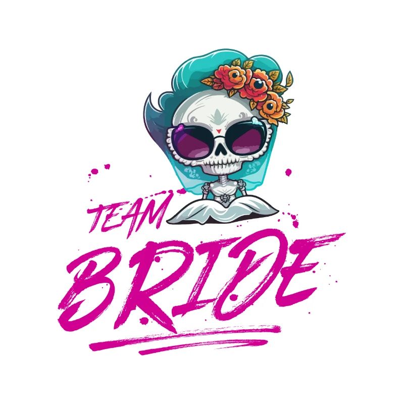 Team Bride Wedding Skeleton