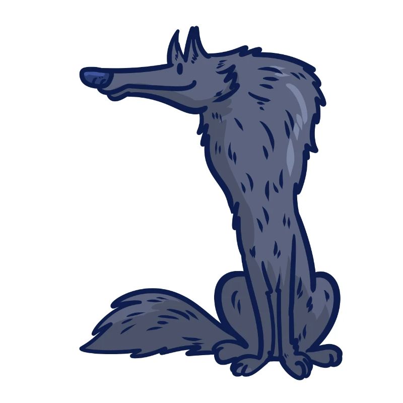 Wolf Cartoon Comic Pack Prey Idée Cadeau Sauvage