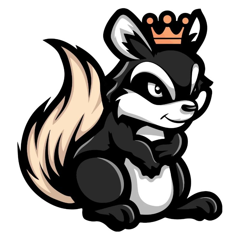 Couronne de bande dessinée Skunk