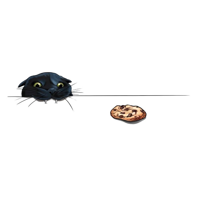 "Funny Cat Craving Cookie"