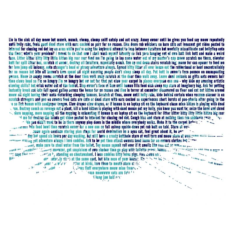 Cadeau de chat visage texte chat