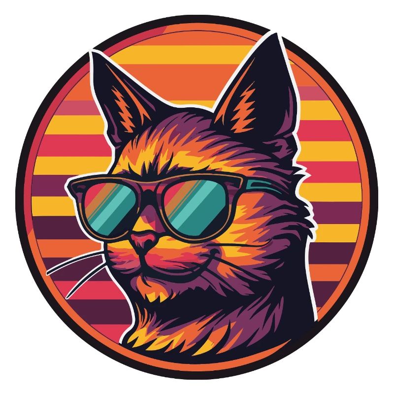 Cat Comic Cool Summer