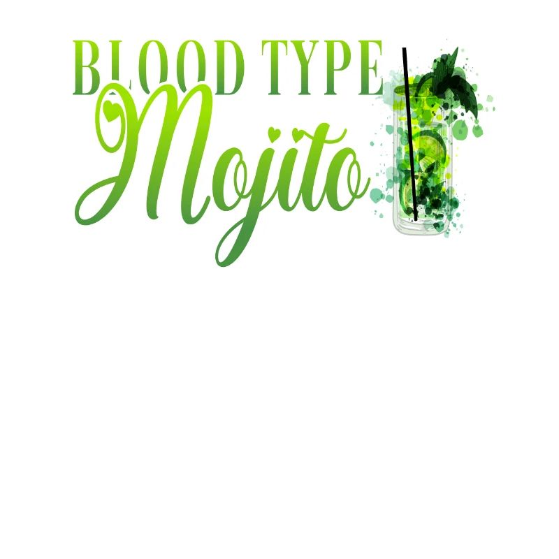 Blood Type Mojito Cocktail Bartender