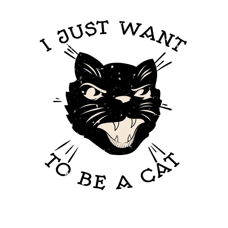 Lustiges ich möchte nur eine Katze sein Geschenk