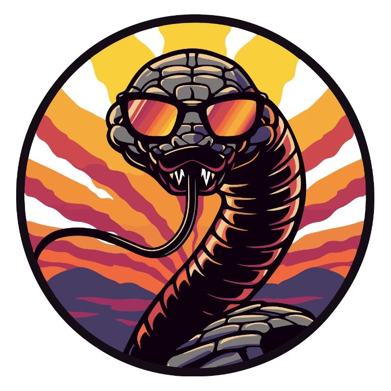 Snake Cobra Comic Cool Summer
