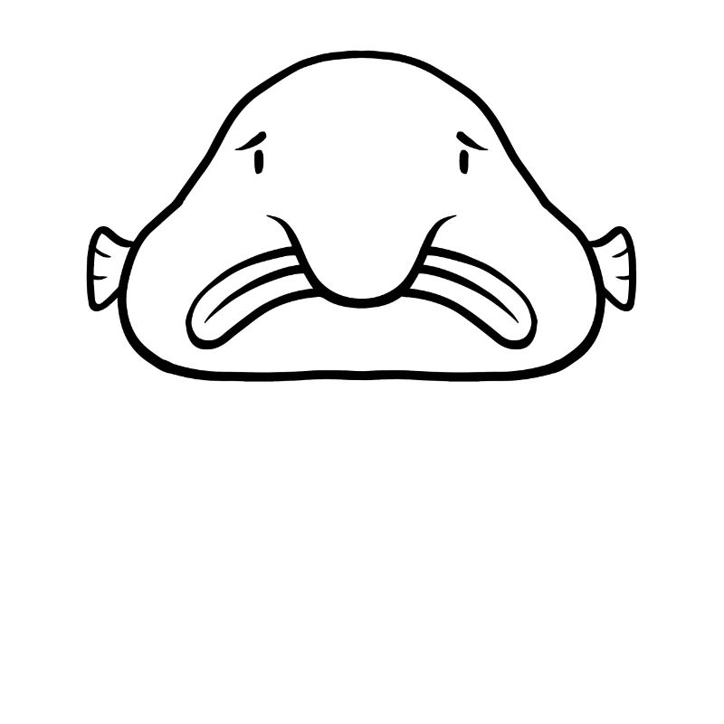 Blobfish dessin au trait