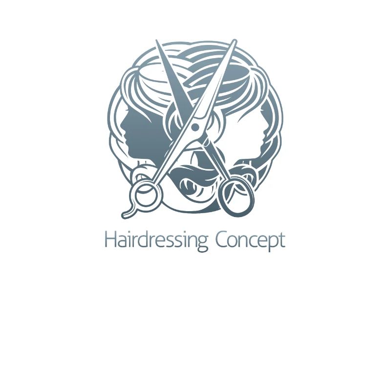 Coupe de cheveux coiffeur Coiffeur Ciseaux Sèche-cheveux Sèche-cheveux
