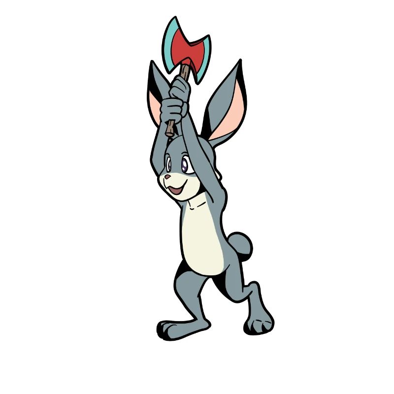 Lapin lanceur de hache - Lancer de hache