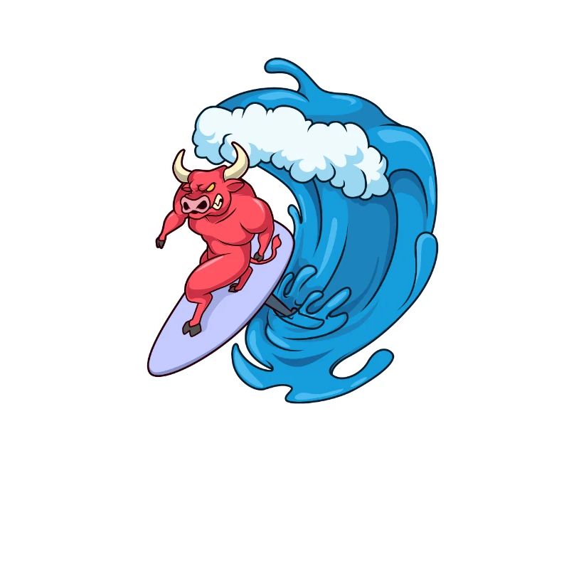 Taurus Surfer on Hydrofoil Surfboard