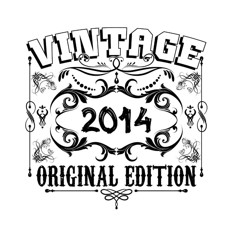 2014 | Vintage Aged Original 2014 Geburtstagsgeschenk